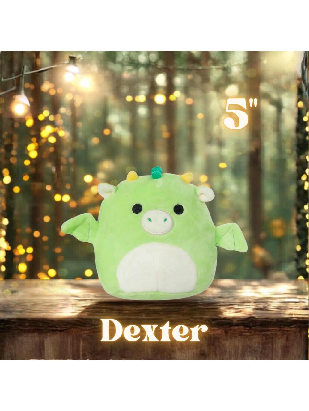 NWOT Squishmallows Dexter the Green Dragon 5"